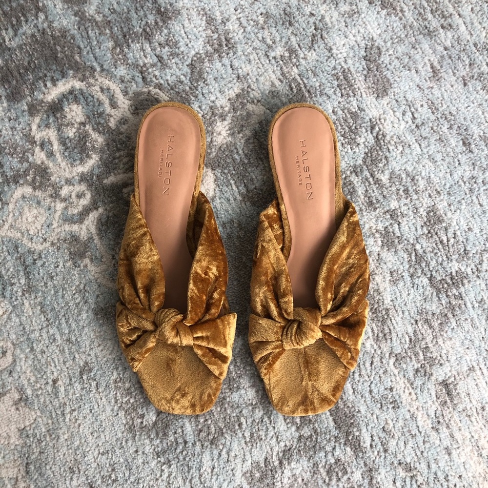 Halston Heritage Ginny Velvet Sandals